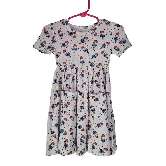 Angel Dear Twirly Short Sleeve Dress-Astropops SZ 18-24M Bamboo Spandex - Picture 2 of 6